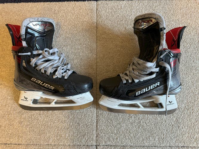 Used Junior Bauer Vapor X5 Pro Hockey Skates Extra Wide Width Size 3.5