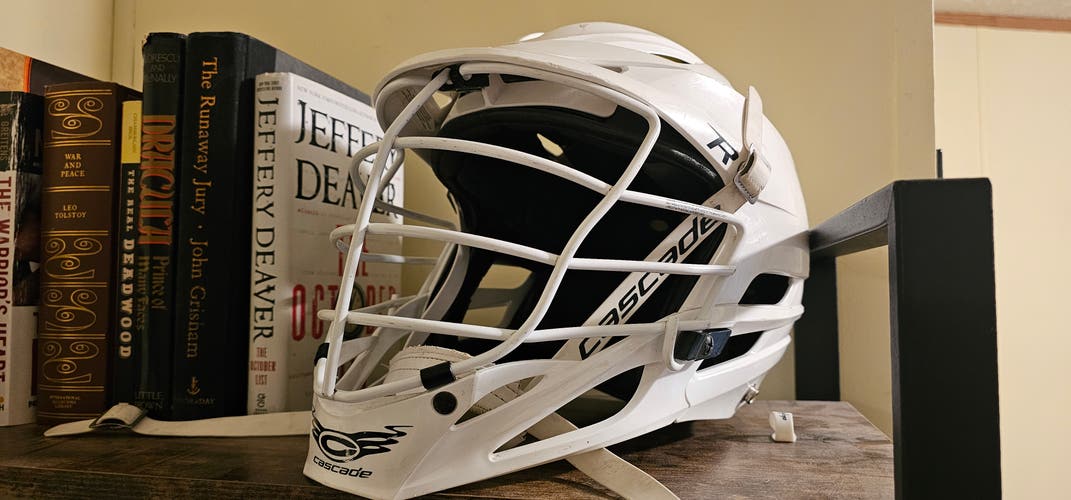 All White Cascade R Helmet