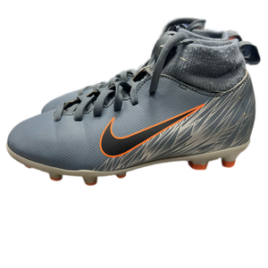 Used Nike AH7338-408 Soccer Cleats Grey Junior 01 11730-S000059369