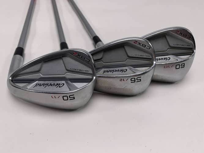 Cleveland CBX 2 Wedge Set 50*11 | 56*12 | 60*10 Fujikura Vista Pro R3 Ladies RH