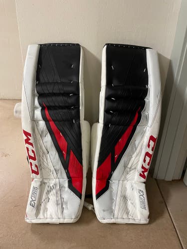 Custom 35" CCM Extreme Flex 4 Goalie Leg Pads Pro Stock