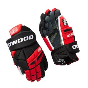 NEW Sherwood Legend PRO Hockey Player Gloves (Senior Black/Red/White)