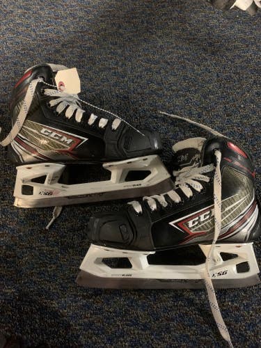 Used Junior CCM FT460 Hockey Goalie Skates Regular Width Size 3.5