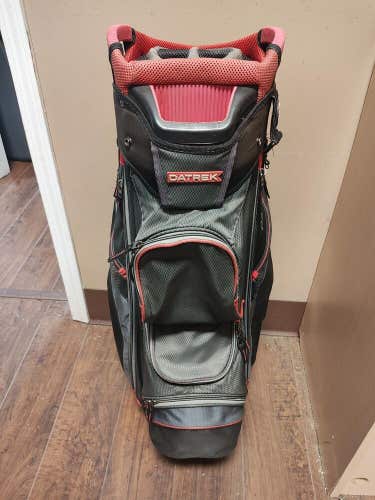 Datrek 14 Divider Golf Cart Bag Black/Red/Grey