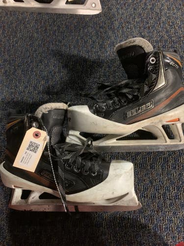 Used Senior Bauer Elite Hockey Goalie Skates Regular Width 7