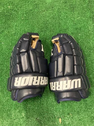 Blue Used Senior Warrior Bonafide X Gloves 14" Pro Stock