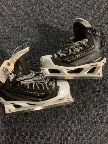 Used Senior CCM RibCor 50K Hockey Goalie Skates Regular Width 7.5