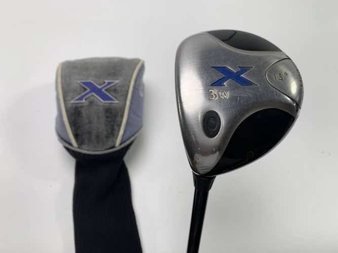 Callaway X 3 Fairway Wood 15* Fujikura 65g Stiff Graphite Mens LH HC