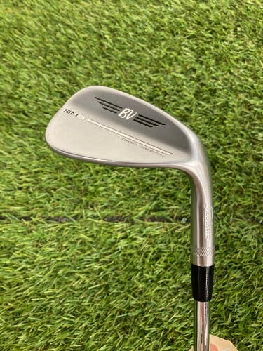 Used Men's Titleist Vokey SM9 Tour Chrome Wedge Right Handed Wedge Flex 52 Degree Steel Shaft