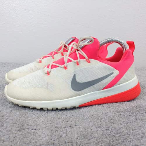 Nike CK Racer Womens 8 Running Shoes Training Sneakers White Pink 916792-100