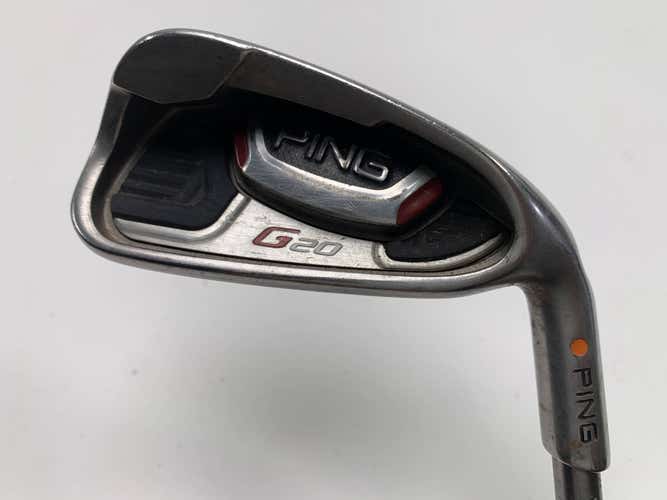 Ping G20 Single 6 Iron Orange Dot 2* Flat TFC 169 I Regular Graphite Mens RH