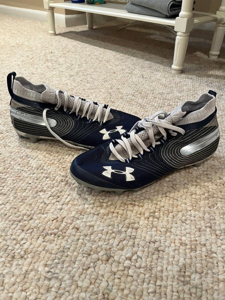 Under Armour Men's Ua Spotlight Mc Navy High-Top Football Shoe