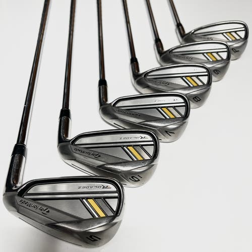 Taylormade Rbladez Iron Set 5-9, PW Right Handed Stiff Flex Steel Shafts