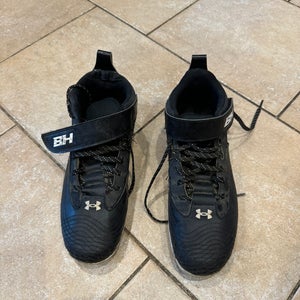 Black Used Size 8.5 (Women's 9.5) Adult Men's Under Armour Bryce harper Molded Cleats