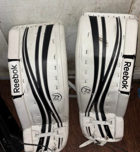 Used 28+1” Reebok Goalie Leg Pads