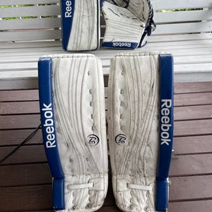 Used Reebok 18K Goalie Full Set - White/Blue 31+1