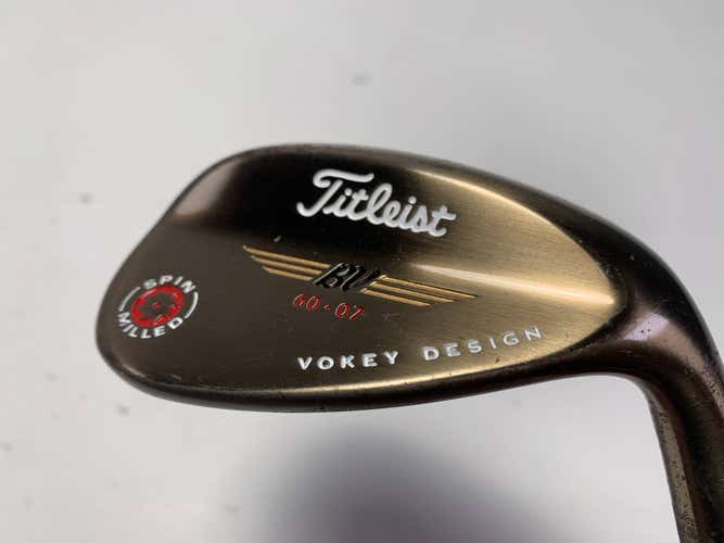 Titleist 2009 Vokey Spin Milled Oil Can Lob Wedge 60* 7 Wedge Steel Mens RH