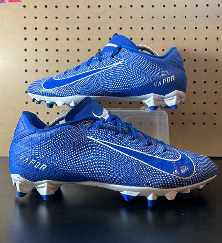 Nike Vapor Untouchable Speed 3 TD Men 12.5 Blue White Football Lacrosse Cleats AO3034-103