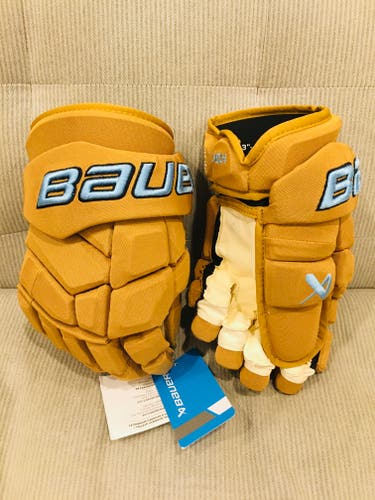 Rare! Winnipeg Jets Bauer Mach Pro Stock Hockey Gloves 13”