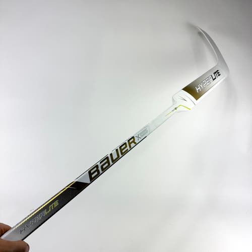 New Full Right Bauer Vapor Hyperlite Goalie Stick | 25" Paddle | Custom Curve | Hutchinson | M656