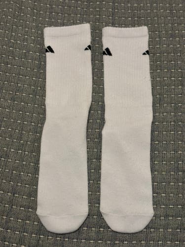 Adidas Athletic Men’s Medium White Crew Socks