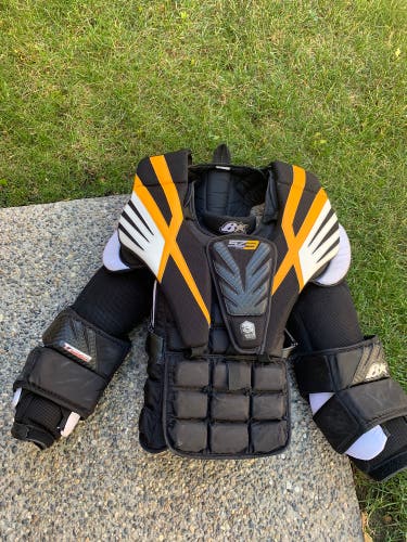 Brian’s chest protector