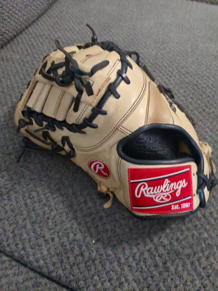 Used Rawlings Left Hand Throw First Base Gold Glove Elite Baseball Glove 13"