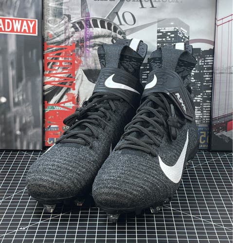 Nike Men’s 14 Alpha Menace Elite Detachable CI1530-001 Black Football Cleats NEW