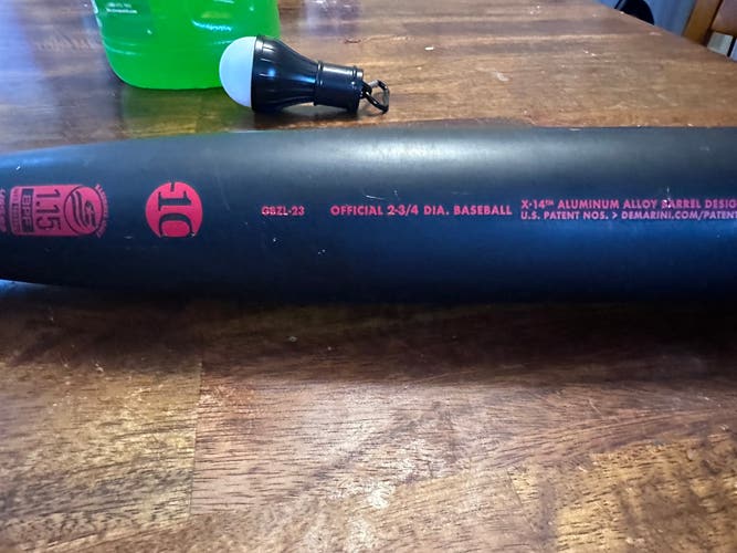 Used 2023 DeMarini USSSA Certified Composite 20 oz 30" The Goods Bat