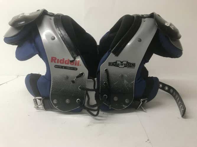 Used Riddell Evolutin Youth Lg Football Shoulder Pads