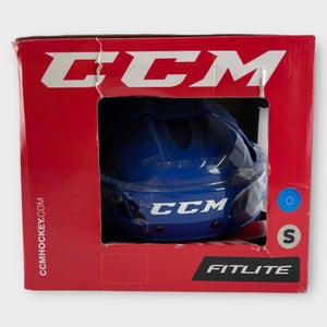 Pro Stock New Royal Blue Small CCM FitLite Pro Hockey Helmet