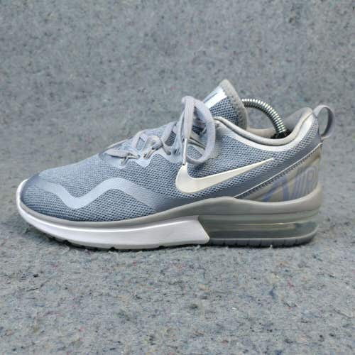 Nike Air Max Fury Womens 7 Running Shoes Low Top Gray Blue Sneakers AA5740-007