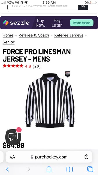 Hockey referee Jersey New 48 AL