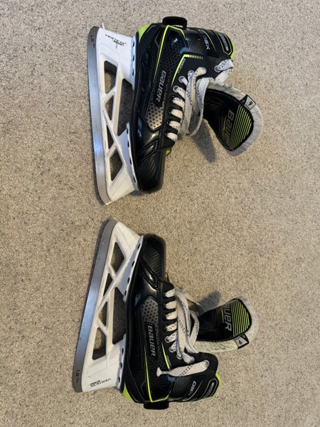 Used Intermediate Bauer GSX Hockey Goalie Skates Regular Width 6