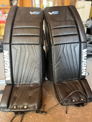 Used  Vaughn Velocity V9 JR Goalie Leg Pads