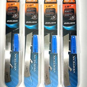 New Bauer LS3G+ Vertexx Goalie Steel Pair - Multiple Sizes