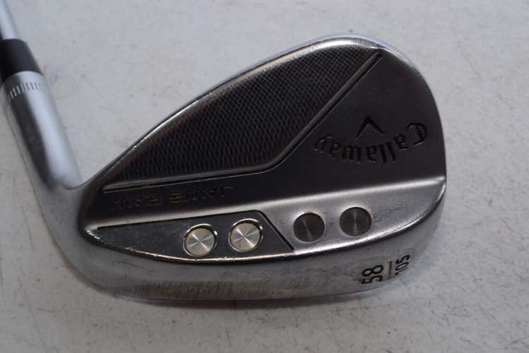 Callaway Jaws Raw Chrome 58*-10S Wedge Right DG Spinner Steel # 178597