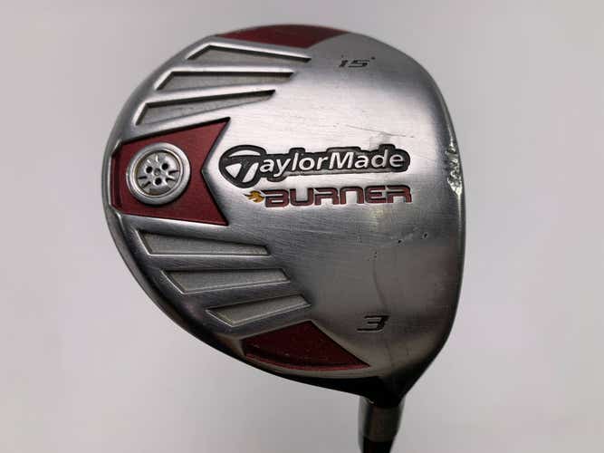 TaylorMade 2007 Burner Steel 3 Fairway Wood 15* REAX 50g Stiff RH Midsize Grip