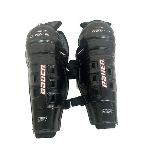 Used Bauer Impact 11" Hockey Shin Guards