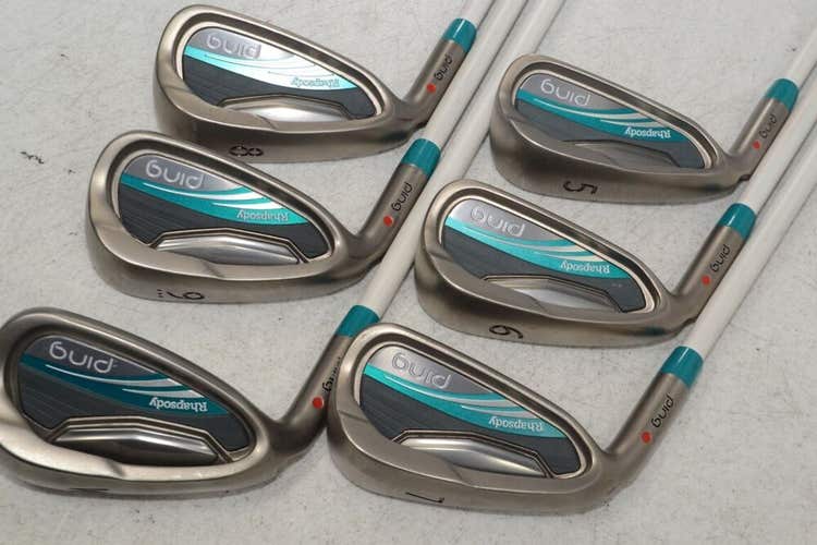 LEFT HANDED Ping Rhapsody 2015 Ladies 5-W Iron Set ULT220 Lite Graphite #178729