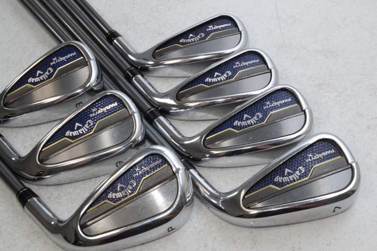 Callaway Paradym X 4-PW Iron Set Right Regular Flex HZRDUS 5.5 Graphite # 178595