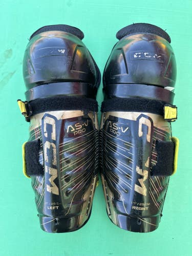 Used Junior CCM ASV Pro Shin Pads 10"