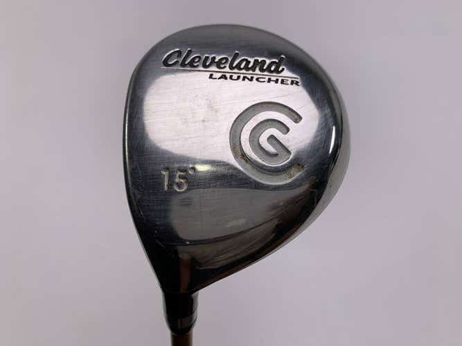 Cleveland Launcher 3 Fairway Wood 15* Launcher Gold 65g Stiff Graphite Mens LH