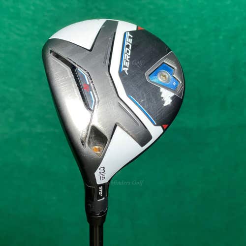 LH Cobra AeroJet 15° 3 Fairway Wood UST Mamiya LINQ 7F4 Graphite Stiff W/Hc