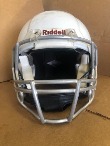 USED RIDDELL SPEED ADULT HELMET - MEDIUM - METALLIC WHITE