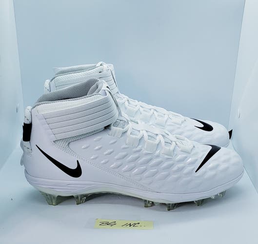 Nike Force Savage Pro 2 Men's Football Cleats White AH4000-100 sz 14 NEW