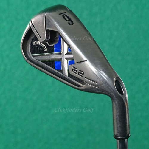 Callaway X-22 Single 6 Iron Factory True Temper Steel Uniflex