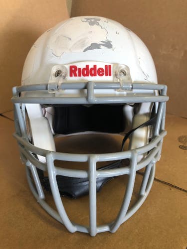 USED RIDDELL SPEED ADULT HELMET - MEDIUM - METALLIC WHITE