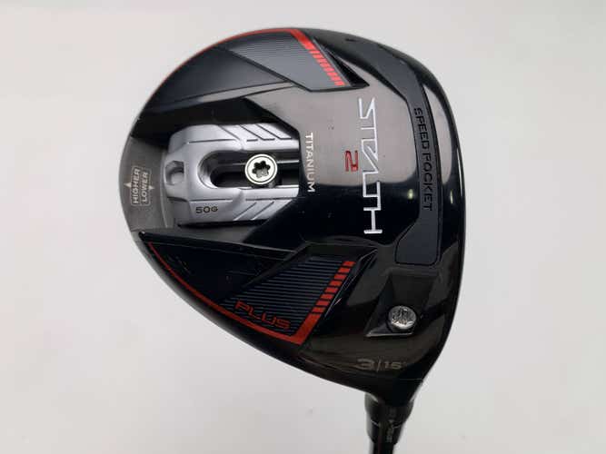 TaylorMade Stealth 2 Plus 3 Fairway Wood 15* Kai'li 75g Stiff Graphite Mens RH