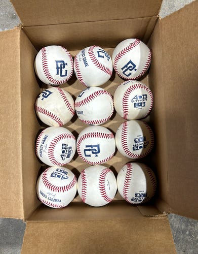 12 Pack (1 Dozen) Perfect Game Baseballs